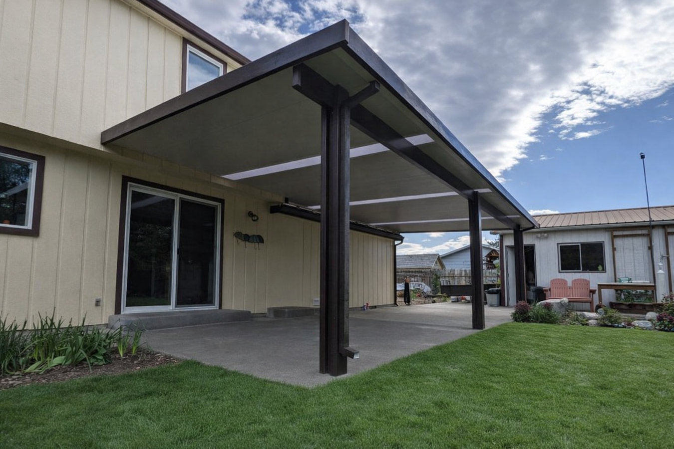 Patio cover installation